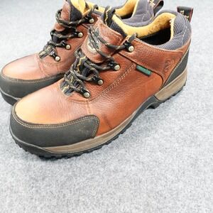Georgia Boot Men G1588 4" Oxford Waterproof EH Safety Toe Work Shoes Brown 12M